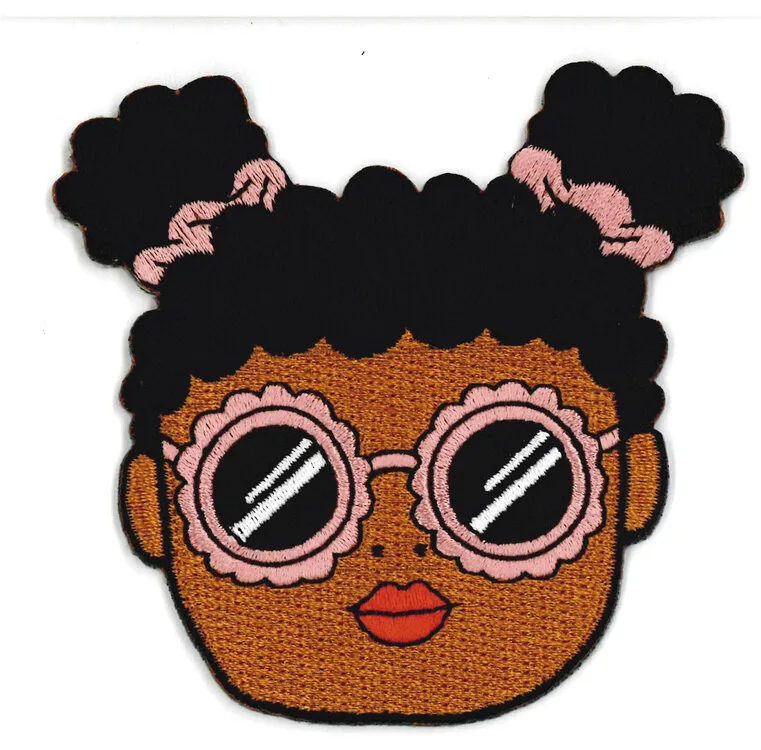 Meisje met dotjes patch - strijkapplicatie - Eva Mouton